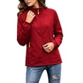 thumbnail image 5 of Cilsoka Women's Softshell Jacket Water Resistant Full Zip Windbreaker Lightweight Plus Size Coat with Stand Collar and Zip Pockets, 5 of 6