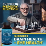 Viva Naturals Triple-Strength Omega 3 Fish Oil Supplement, 2500 mg, 60 Pescatarian-Friendly Softgels