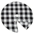 thumbnail image 4 of Saro Lifestyle Buffalo Plaid Design Decorative Cotton Christmas Tree Skirt Red 72", 4 of 5
