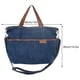 thumbnail image 4 of Bolso Denim Casual Hombro Correa Ajustable con Asa Clutch Azul Oscuro Azul, 4 of 8