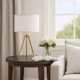 thumbnail image 6 of Kera Table Lamp, White Drum Shade, Brass Gold Tripod Base 39 Inch, 6 of 7