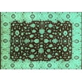 thumbnail image 1 of Ahgly Company Indoor Rectangle Oriental Turquoise Blue Industrial Area Rugs, 5' x 8', 1 of 4