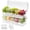 2 set, variant on Ice Chilled Condiment Caddy,Stackable Chilled Condiment Containers,Serving Platters with Lid and 5 Removable Compartments,Set of 5 Serving Spoons & 2 Clips
