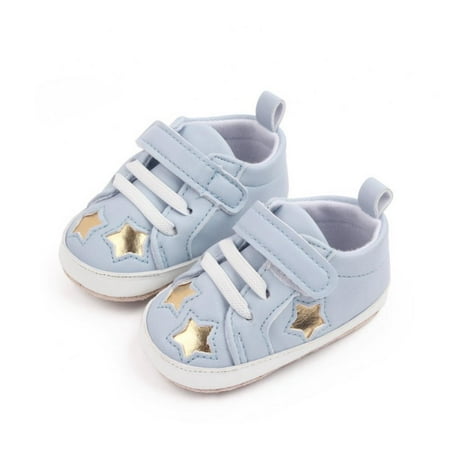 

Infant Sneakers Baby Soft Sole Non-Slip Shoes PU Leather Boys Girls First Walkers Casual Prewalker Crib Shoes 0-18M