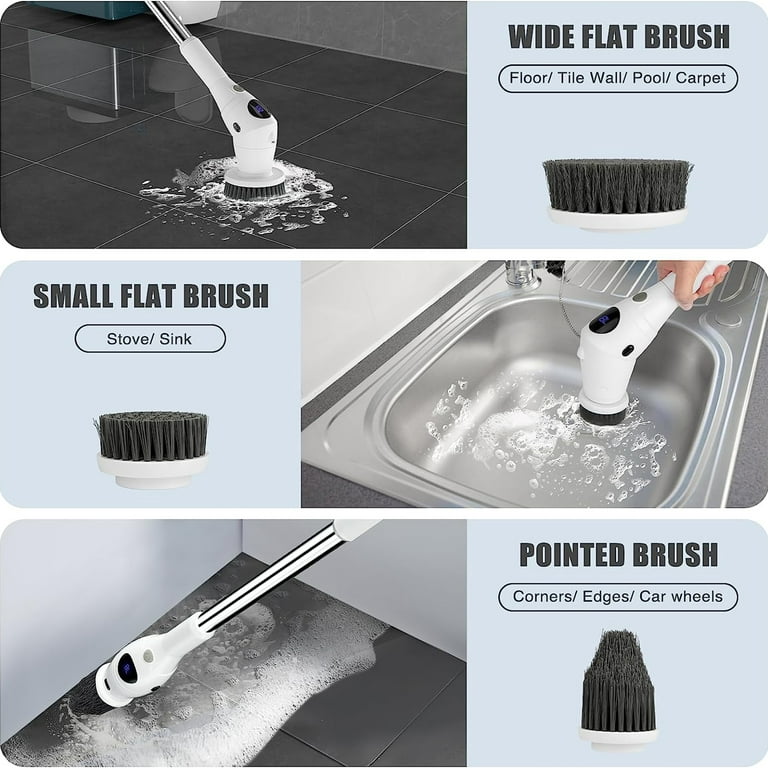 Buy BIGXEN Electric Spin Scrubber Electric Cleaning Brush Cordless