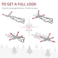 thumbnail image 4 of HOMCOM 7.5' Snow-Flocked Slim Artificial Christmas Tree - 738 Tips, Unlit, Realistic Branches - dokea, 4 of 9