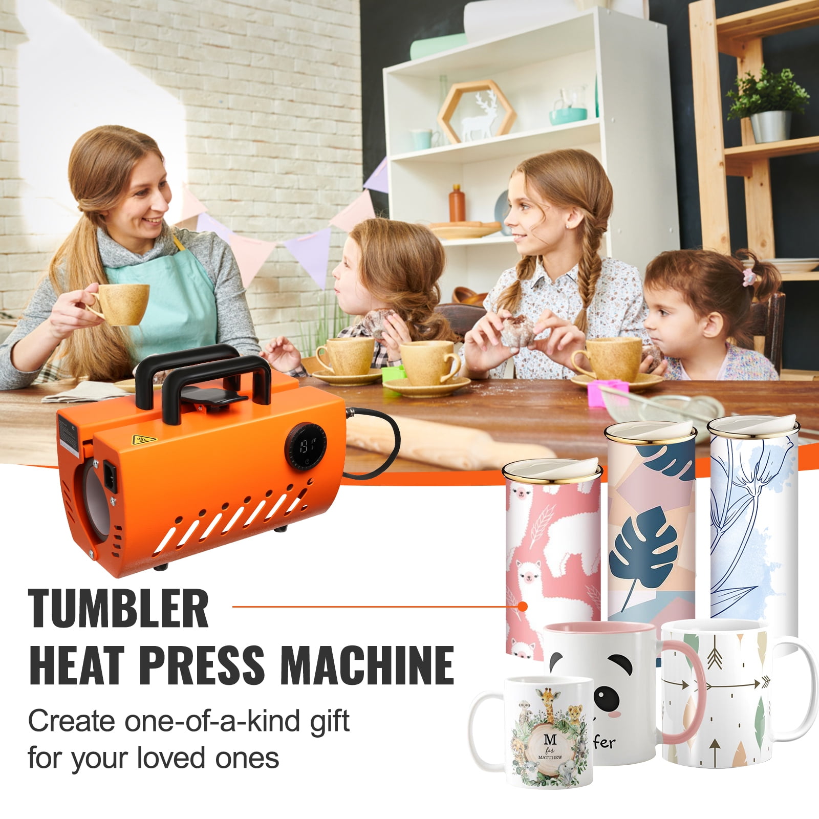 KFFKFF Heat Press Machine Sublimation Blanks 11-15oz 30oz Mug Heat Press Tumbler