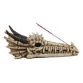 thumbnail image 5 of Ancient Fossil Dragon Head Skeleton Incense Burner Statue Prehistoric Dinosaur, 5 of 9