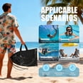 thumbnail image 3 of AEGEND 2 Pack Snorkeling Gear for Adults, Diving Mask with Anti-Leak Dry-Top Snorkel Set, Anti-Fog Panoramic Wide View with Mesh Bag for Swimming Travel, Black & White, 3 of 8