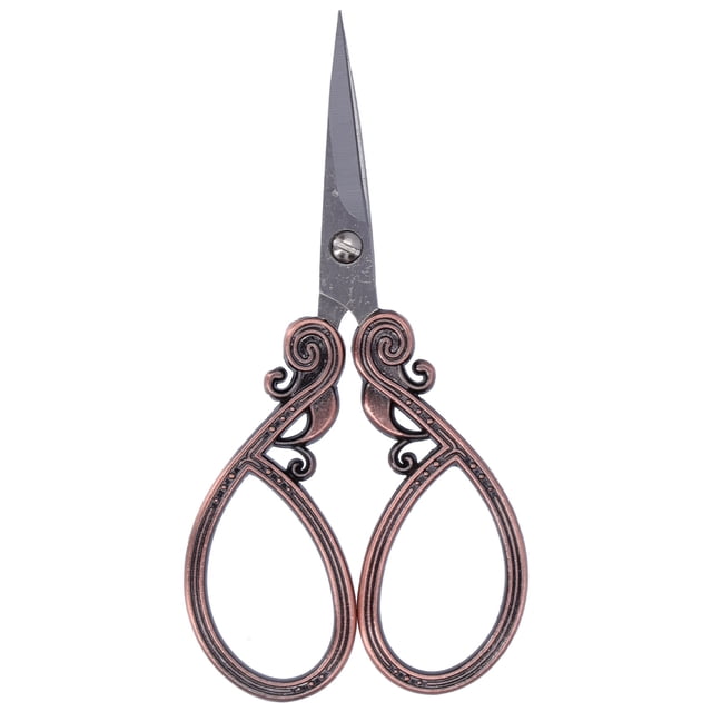 Scissors, Practical Small Scissors Retro Scissors For Embroidery For DIY For Sewing Antique Copper,Silver Gray,Bronze