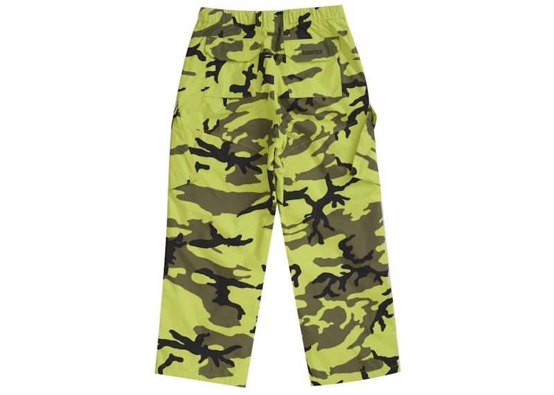 Supreme Men's GORE-TEX Cargo Pant (SS25) Fluorescent Camo, from