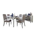 thumbnail image 1 of Topline Home Furnishings Sophisticated Silver 6pc Dining Set<br>Includes table, 4 side chairs and server, 1 of 8