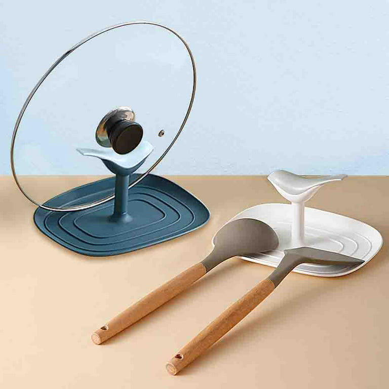 Spoon Buddy - Utensil Rest/Holder - Suction Cup Attaches To Pot Lid on  Stove - Holds Spoons, Ladles, Spatulas - Kitchen Cooking Without Mess on