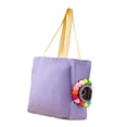 thumbnail image 2 of Bolso de hombro suave para mascotas con orificio para la cabeza ajustable, bolso de transporte para mascotas de lona para perros pequeños y gatos, , Violeta, 2 of 8