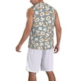 thumbnail image 2 of Naloa White Popcorn Basketball Jersey Reversible Men's Mesh Athletic Sports Shirts Training Practice S-4XLSmall, 2 of 6
