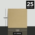 thumbnail image 6 of 12" x 12" Chipboard Heavyweight 40 Pt (Point) Cardboard Scrapbook Sheets | Brown Kraft Paper Boards | Great for Arts and Crafts, Packaging, Product and Gift Tags, Photo Mats | 25 Sheets per Pack, 6 of 6