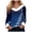 Blue, variant on Women's Sparkle Graphic V Neck Fur Trim Tops Casual Loose Sweatshirts Long Sleeve Christmas Pullover Funny Xmas Tops Women (Pink,L)