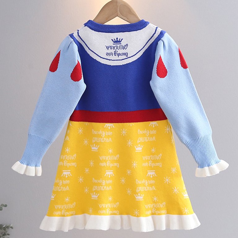 HuaAngel Girls Princess Sweater Dress Long Sleeve Q1229 Sizes 3-8