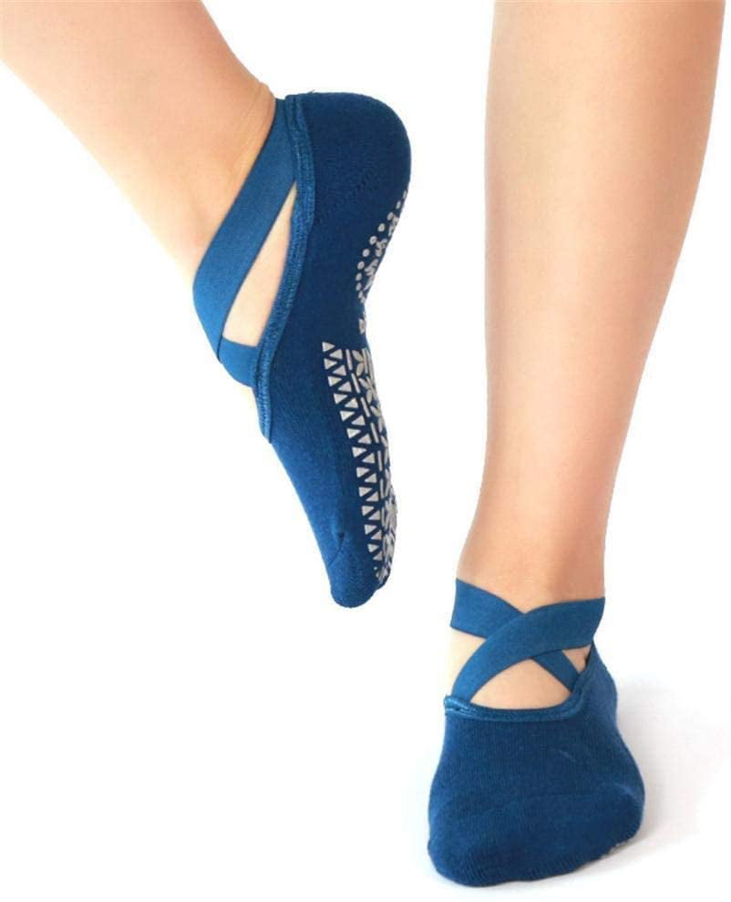 Non Slip Yoga Socks,Jcolour Pilates Barre Gripes Ankle Sports Athletic Socks