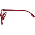 thumbnail image 4 of Eyekepper Classical Rectangular Frame Spring-Hinges Computer Glasses Readers Eyeglasses (Black-Red, +4.00), 4 of 8