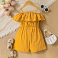 thumbnail image 3 of Actgleam Toddler Girl Jumpsuit Strap Sleeveless One-piece Summer Clothes 3-7T,Yellow, 3 of 7