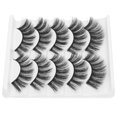 thumbnail image 4 of pares de pestañas postizas rizadas gruesas profesionales maquillaje de fecha pestañas postizas portátiles Set016, 4 of 8