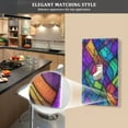 thumbnail image 5 of Yayeee Duplex Wall Plate 1-Gang 4.5"x2.7" Home Receptacle Light Switch Decorative Outlet Cover, Vibrant Stained Glass Pattern, 5 of 7