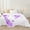 Purple, variant on Erosebridal Letter Initial Sherpa Blanket 90x90,Monogrammed Personalized Throw Blanket for Couch,Flower Decor