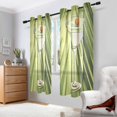 thumbnail image 2 of Yayeee Window Curtains Set of 2 for Living Room Light Filtering 63"x52", Light Green Martini, 2 of 7