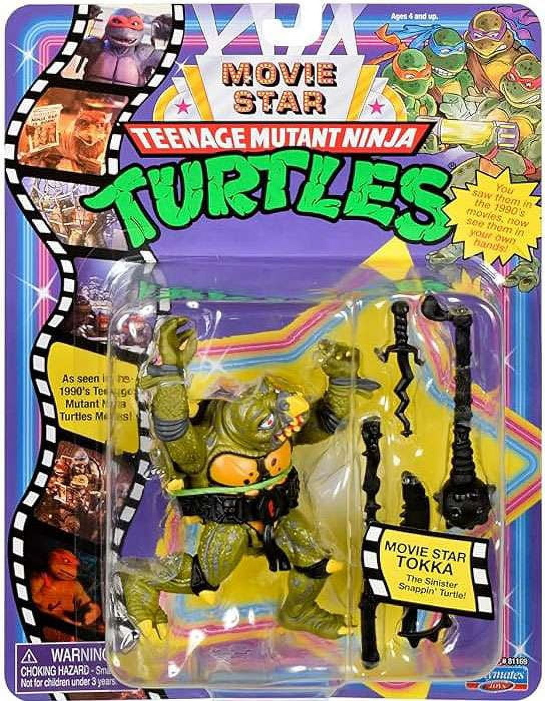 1992 Playmates Teenage Mutant Ninja Turtles Carded Action