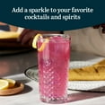 thumbnail image 3 of Libbey Carat Tumbler Glasses Set of 4, Faceted 14 oz Drinkware Glasses Set, Dishwasher Safe Tall Drinking Glasses for Cocktails, Soda, and More, 3 of 4