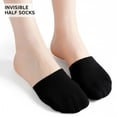 thumbnail image 2 of Toe Toppers No Show Liner Half Socks for Women Seamless Grip Non Slip Hidden Toe Covers for Mules 8 Pairs, 2 of 6
