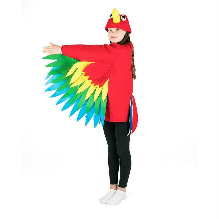 Girl's Tropical Parrot Dress Costume