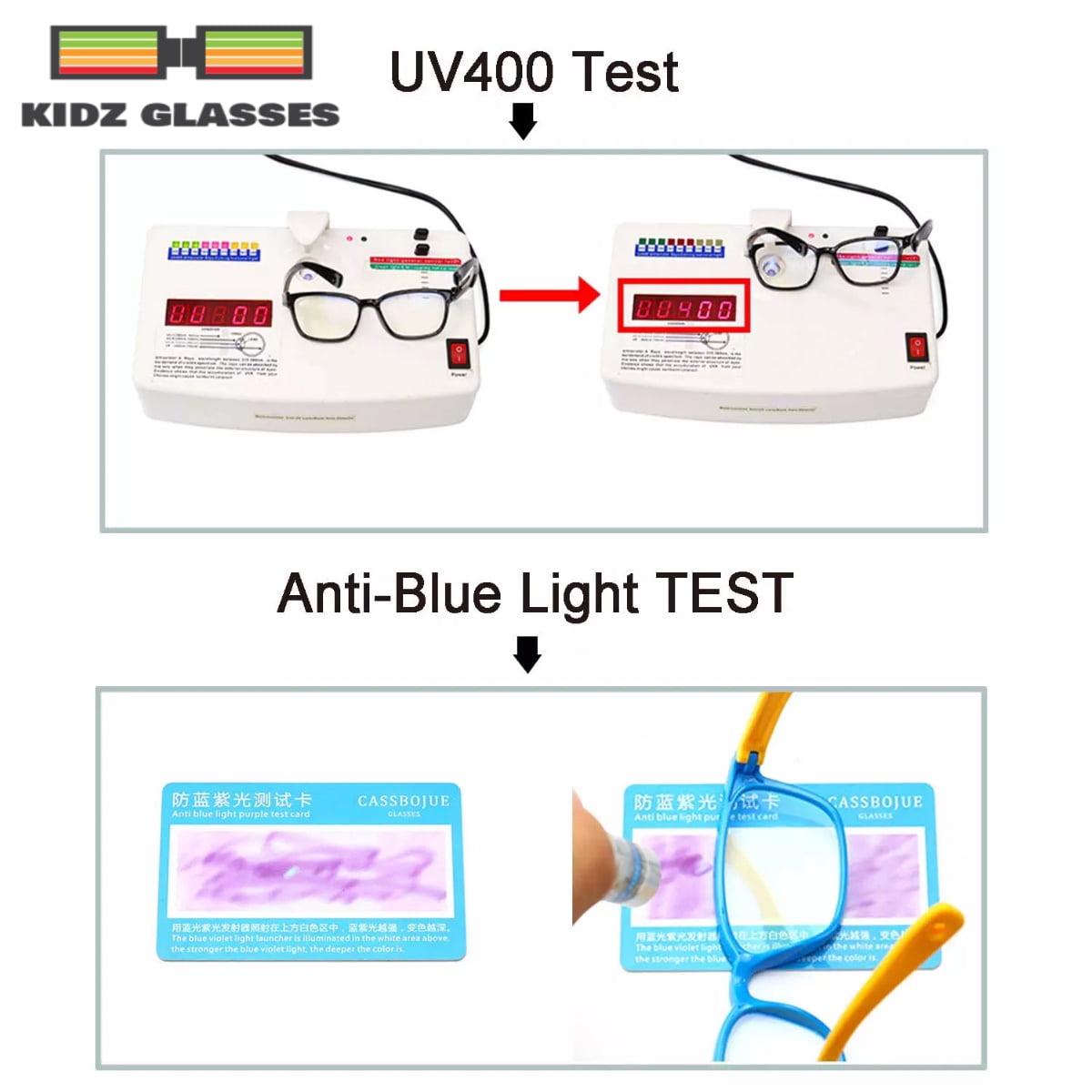 Kids Unisex Children 3-12 Computer Blue Light Blocking Glasses