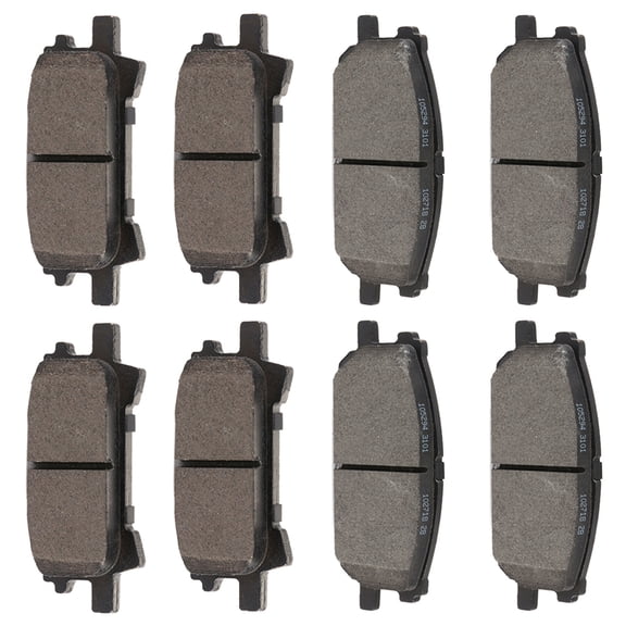 ECCPP 8PCS Ceramic Brake Pads Fits 2006-2007 for Toyota Highlander 3.3L 2004-2006 for Lexus RX330 3.3L Front Rear Left and Right