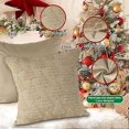 thumbnail image 3 of Lanpn Christmas 40x40 Throw Pillow Covers Set of 2, Winter Star Chrismas Tree Throw Pillow Cases Soft Plush Faux Fur Wool 16 x 16 Winter Cushion Cover, 3 of 3