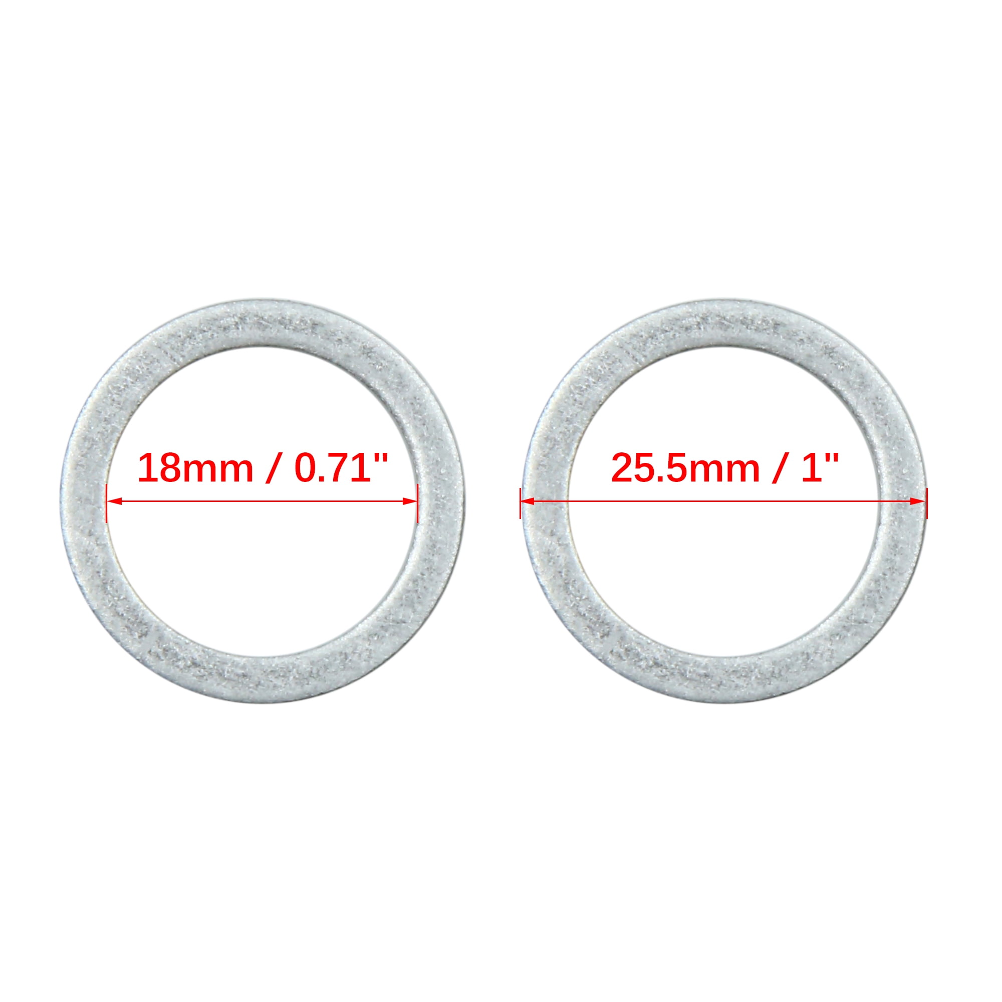 Unique Bargains 20pcs Engine Oil Crush Washers Drain Plug Gaskets Universal for Cars
