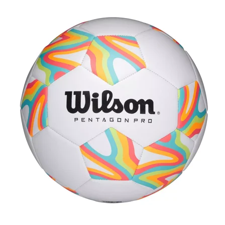 WILSON PENTAGON PRO BRIGHT SOCCER BALL, SIZE 5 - MULTI