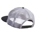 thumbnail image 3 of Ancient Egypt Label Embroidered Big Size Premium Flat Bill Trucker Cap - Charcoal Grey XL-3XL, 3 of 5