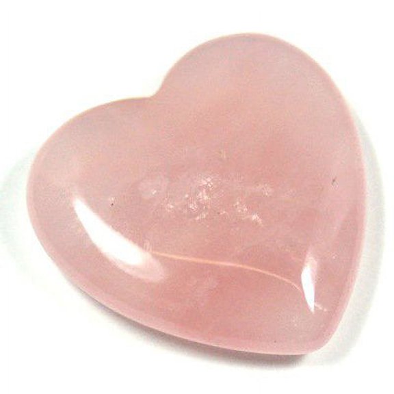 Rose Quartz Heart (1") - 1pc.