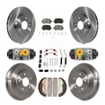 thumbnail image 1 of Transit Auto Front Rear Disc Brake Rotors Semi-Metallic Pads and Drum Kit (9Pc) for Car Chevrolet HHR K8S-104238, 1 of 11