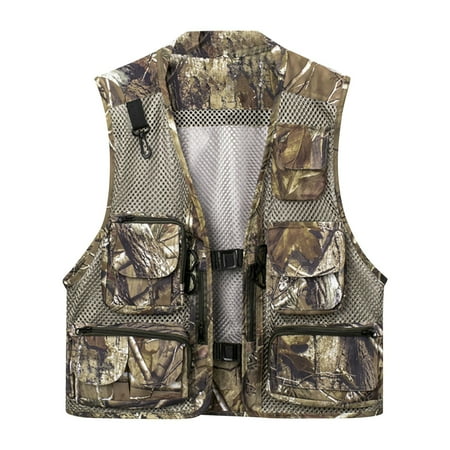 Men s Mesh Fishing Vest Lightweight Camouflage Photography Outdoor Jacket with Multi Pockets Fashion Sleeveles Breathable Travel Vest