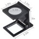 thumbnail image 2 of Thread Counting Magnifiers With Scale 10x Screen Magnifier Folding Stand Fabric Magnifying Glass With Led Light For Textile Optical Jewelry Tool, 2 of 5