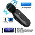 thumbnail image 2 of Micrófonos inalámbricos Lavalier JUSTFX Bluetooth reducción de ruido larga duración para iPhone/iPad, 2 of 7