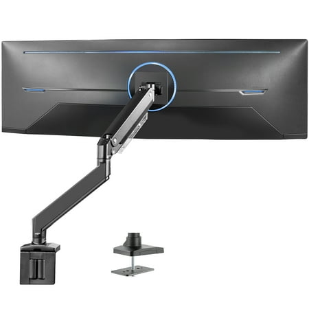 VIVO Aluminum Single Pneumatic Monitor Desk Mount  Fits Ultrawides up to 49