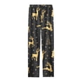 thumbnail image 5 of Mens Xmas Pjs Elastic Waist Christmas Print Holiday Casual Pants Bottoms Celebrating Xmas Gifts Loose Fit Mens Sleepwear Pajamas Black XXXL, 5 of 5