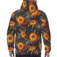 thumbnail image 7 of Naloa Sunflowers Men's Casual Hooded Collar Drawstring Hoodies Pullover Sweatshirts Casual Long Sleeve Shirts-Medium, 7 of 7