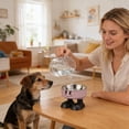 thumbnail image 5 of Raised Bowl Stainless Feeding Dish Elevated Dining Station Neck Relief Food Plate Anti Eating Container Pet Diet Supply ,C - One Size, 5 of 6