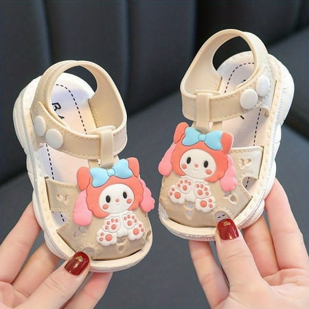 

JIAGEYA Baby Girls Cartoon Sandals Outdoor Summer Crib Shoes Beach Shoes Easter/rabbit/bunny Shoes For Toddler Newborn Infant Spring And Summer