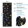 thumbnail image 2 of Black Colorful Star Butterfly Pattern Hot Yoga Mat Towel Non Slip for Hot Yoga - Quick-Drying Yoga Mat Cover with 4 Corner Pockets with Travel Bag - Hot Yoga Towel Non Slip 70"x26", 2 of 6